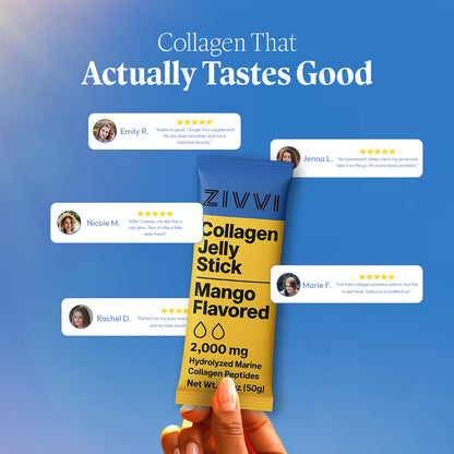 Collagen Jelly Sticks - 20 Pack - Mango Flavor