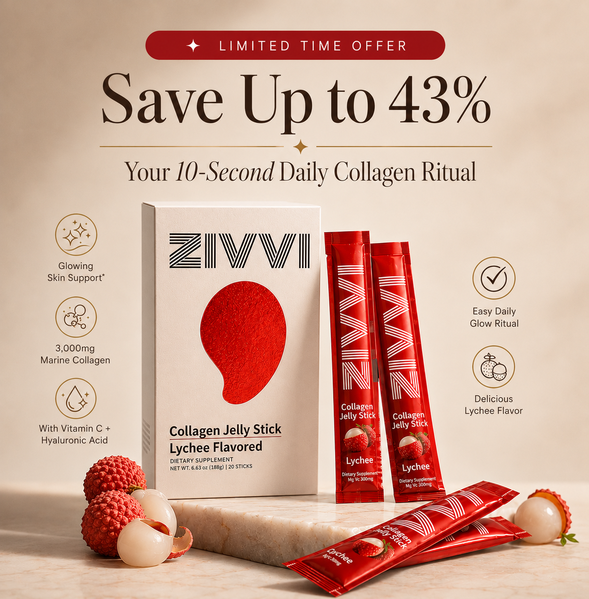 Zivvi Collagen Jelly Stick